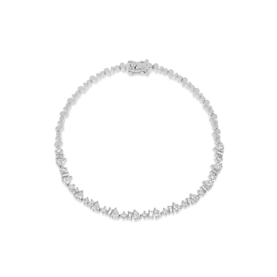 Bracelets EF Collection | Multi Faceted Diamond Eternity Bracelet