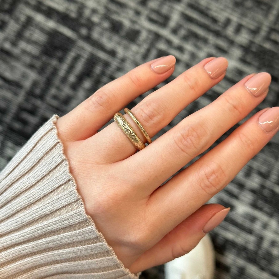 Rings Imperfect Grace | Ebba Stack Band 14K Yellow Gold