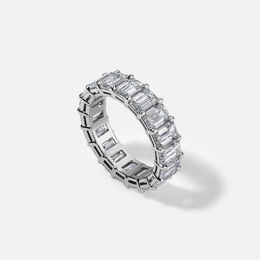 Rings SG Fine | Emerald Cut Eternity Band 5.85Ct