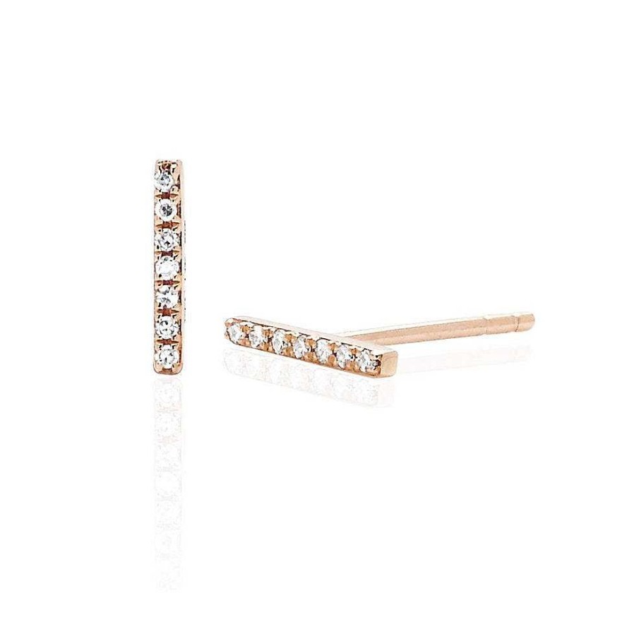 Earrings EF Collection | Diamond Bar Earrings