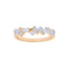 Rings SG Fine | Alternating Baguette And Round Diamond Halfway Band