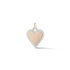 Necklaces Walters Faith | Dora Gold And Pave Edge Heart Charm 18K Rose Gold