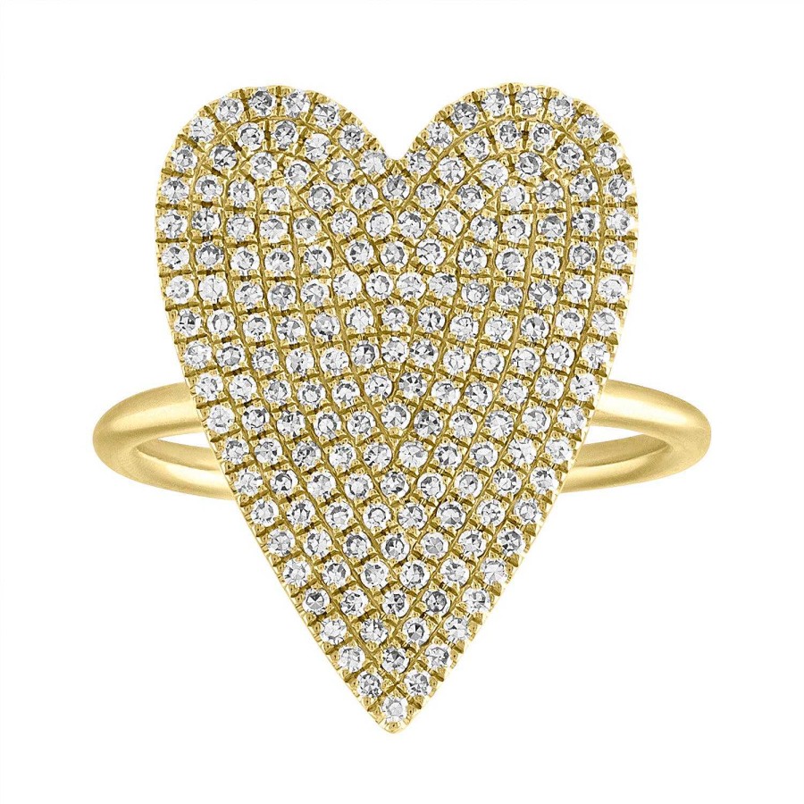 Rings SG Fine | Pave Jumbo Heart Ring