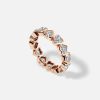 Rings SG Fine | Bezel Set Heart Up/Down Eternity Band 2.63Ct