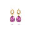 Earrings Nadine Aysoy | Catena Drop Pink Topaz Earrings