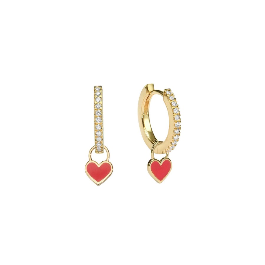 Earrings NOCO Jewelry | Midi Heart Earrings