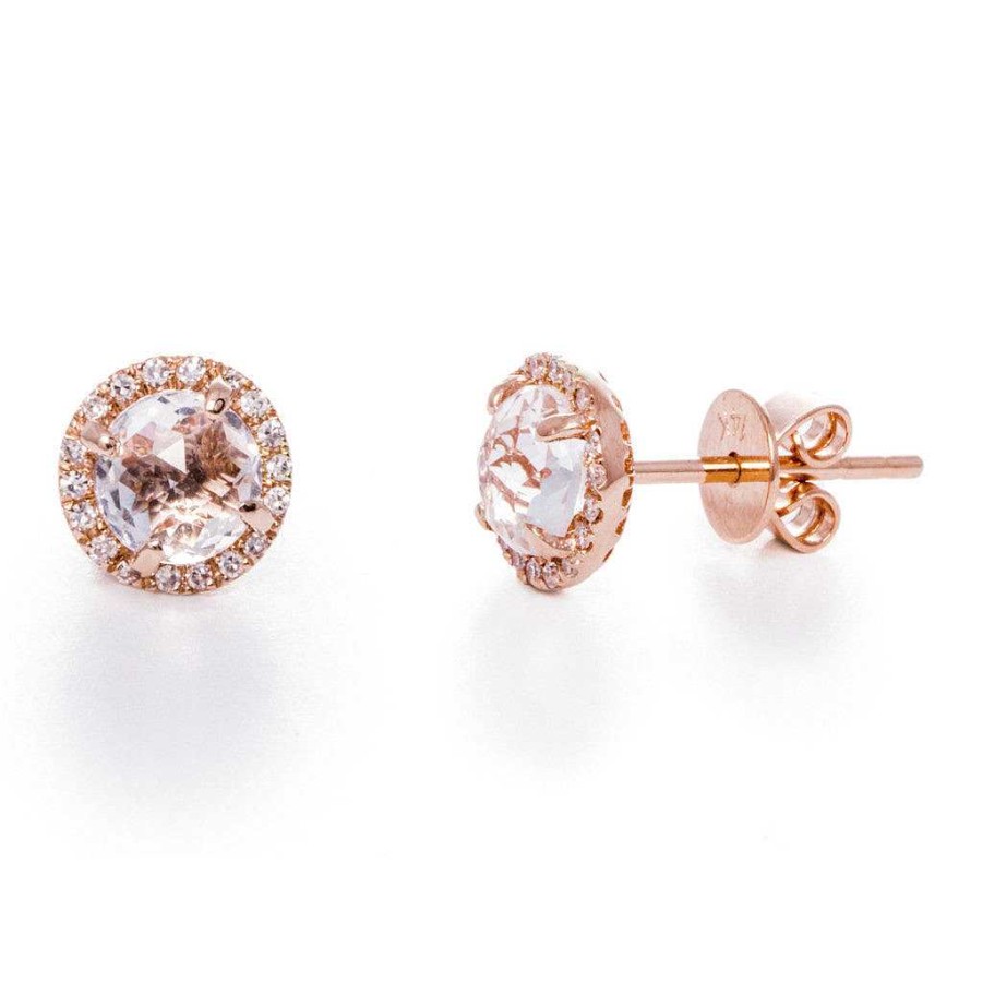 Earrings EF Collection | White Topaz Studs