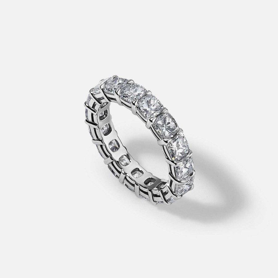 Rings SG Fine | Cushion Cut Eternity Band 5.24Ct