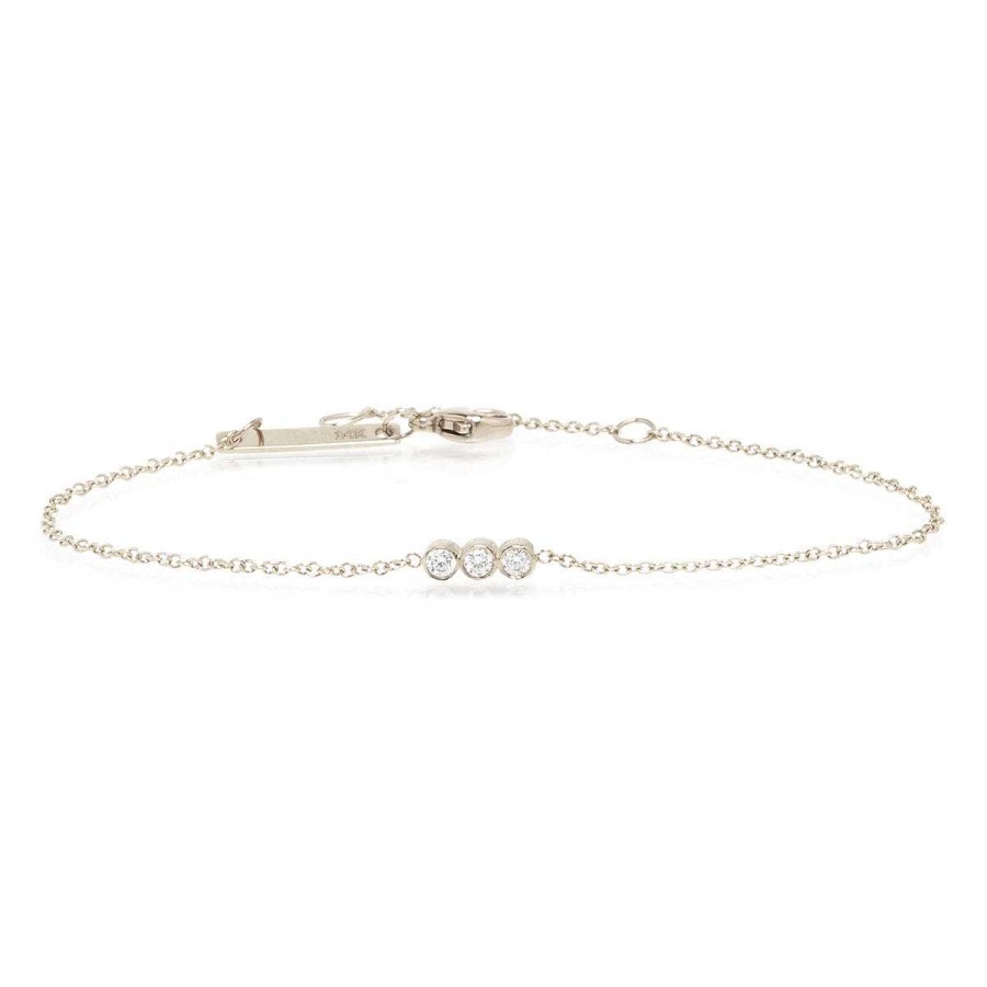 Bracelets Zoe Chicco | Three Bezel Diamond Bracelet