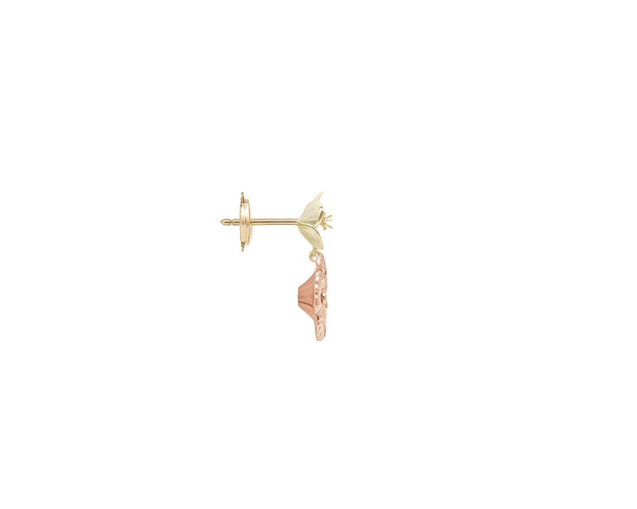 Earrings Bernard James | Flora Drop Earrings 14K White/Yellow/Rose Gold