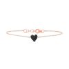 Bracelets SG Fine | Black Diamond Mini Pave Heart Bracelet