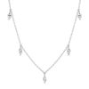 Necklaces Eriness | Diamond Marquise Sun Ray Necklace