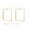 Earrings Cadar | Foundation Large Square Hoops 18K Yellow Gold