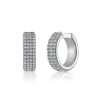 Earrings SG Fine | Double Two Row Pave Ear Cuff