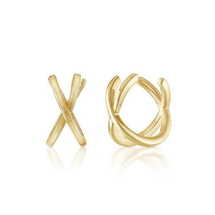 Earrings SG Fine | Criss Cross Gold Ear Cuff