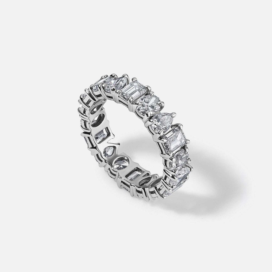 Rings SG Fine | Mixed Shaped Eternity Band 4.07Ct