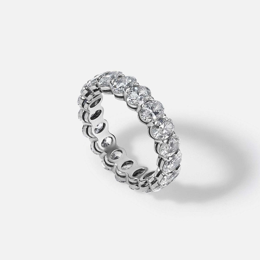 Rings SG Fine | Oval Cut Eternity Band 3.90Ct