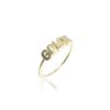 Rings Noush Jewelry | Petite Bubble Name Ring