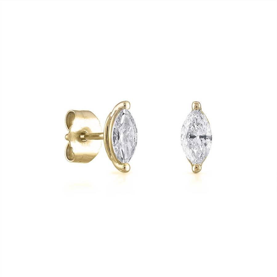 Earrings SG Fine | Marquise Diamond Stud Earrings