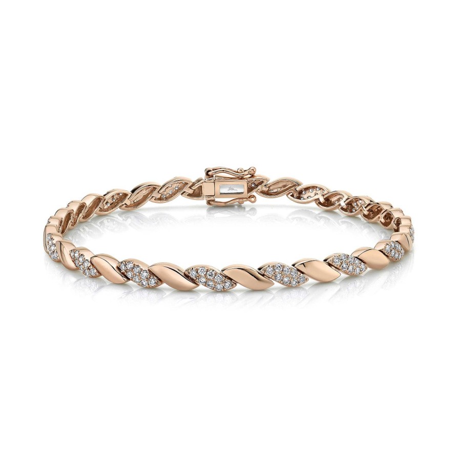 Bracelets SG Fine | Gold And Diamond Twist Bracelet