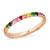 Rings Eriness Jewelry | Rainbow Eternity Band