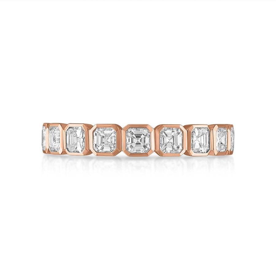 Rings SG Fine | Bezel Set Asscher Eternity Band