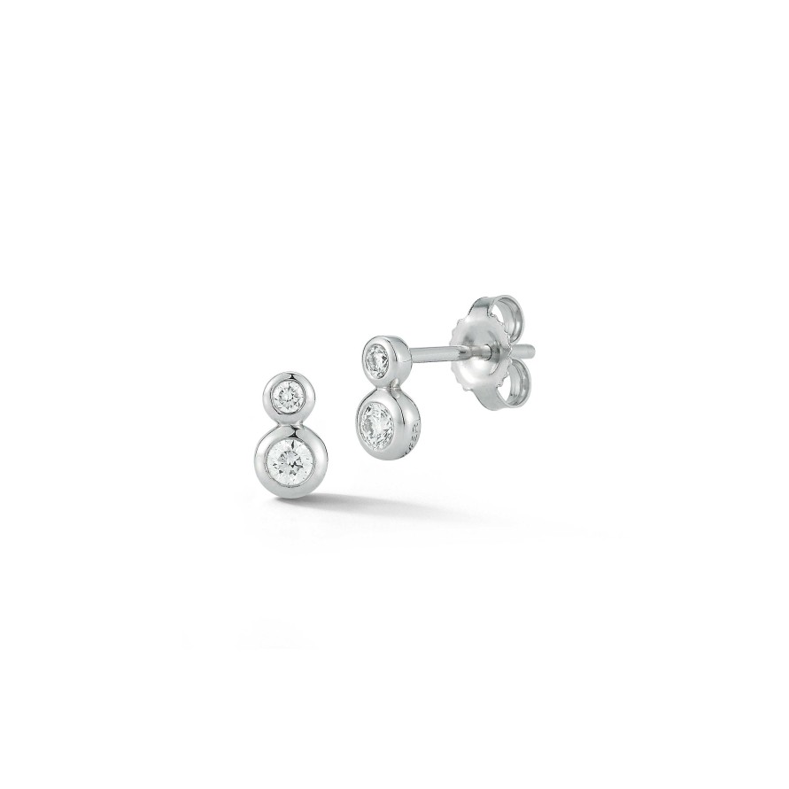 Earrings SG Fine | Double Bezel Studs