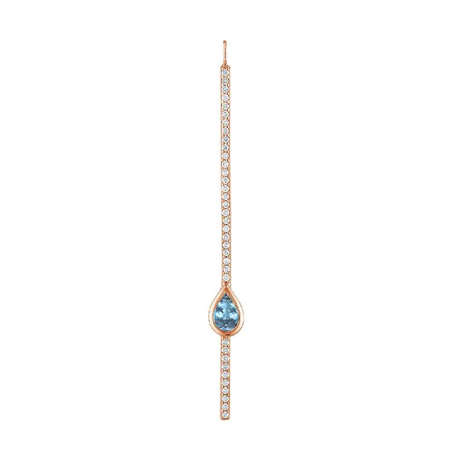 Necklaces SG Fine | Pear Shape Pave Stick Charm