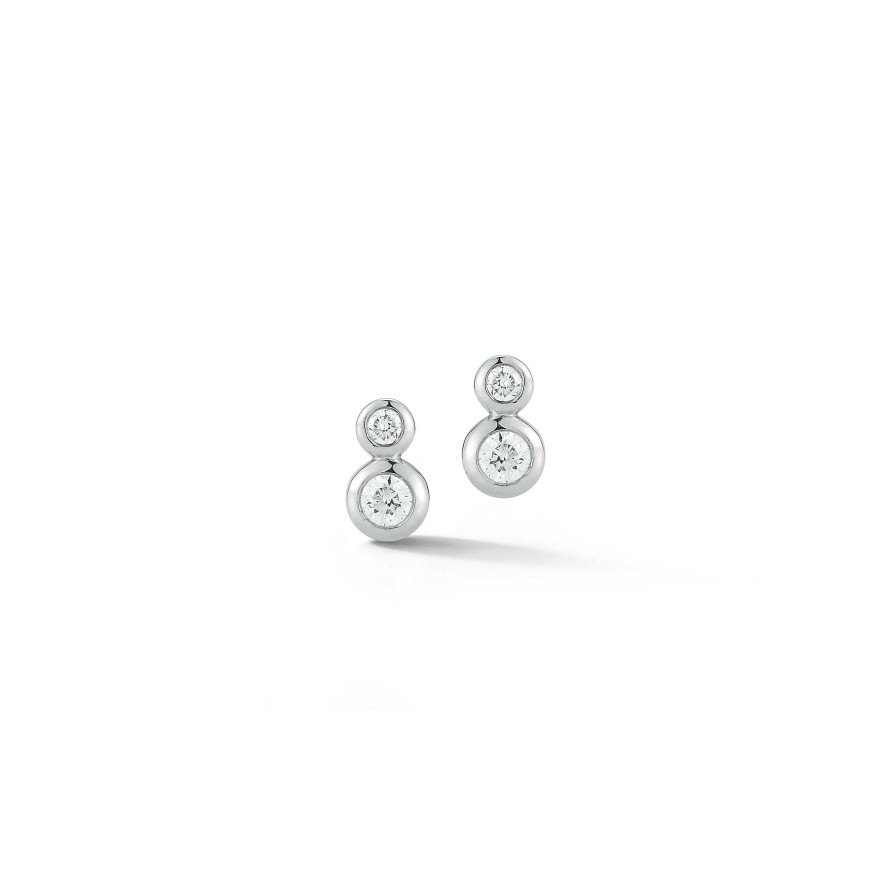 Earrings SG Fine | Double Bezel Studs