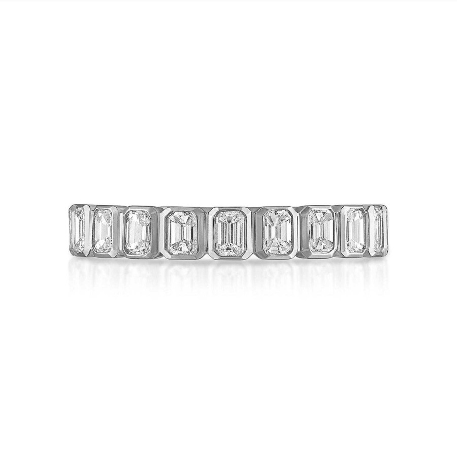 Rings SG Fine | Bezel Set Emerald Eternity Band