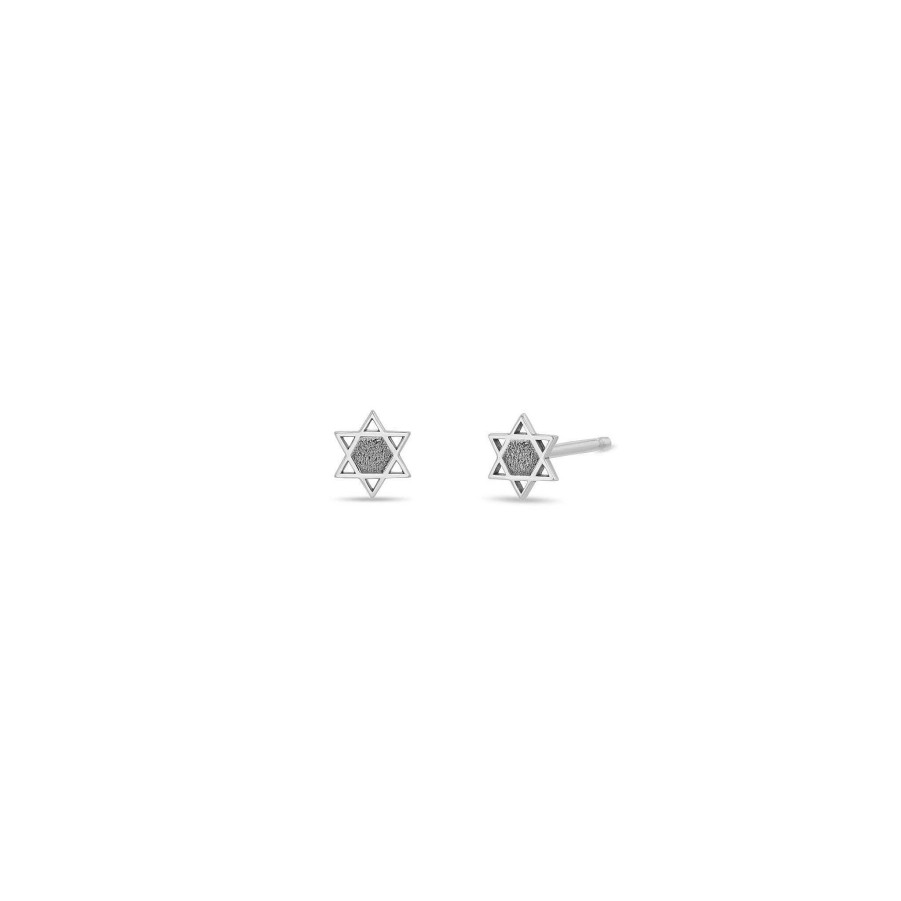 Earrings Zoe Chicco | Itty Bitty Star Of David Stud