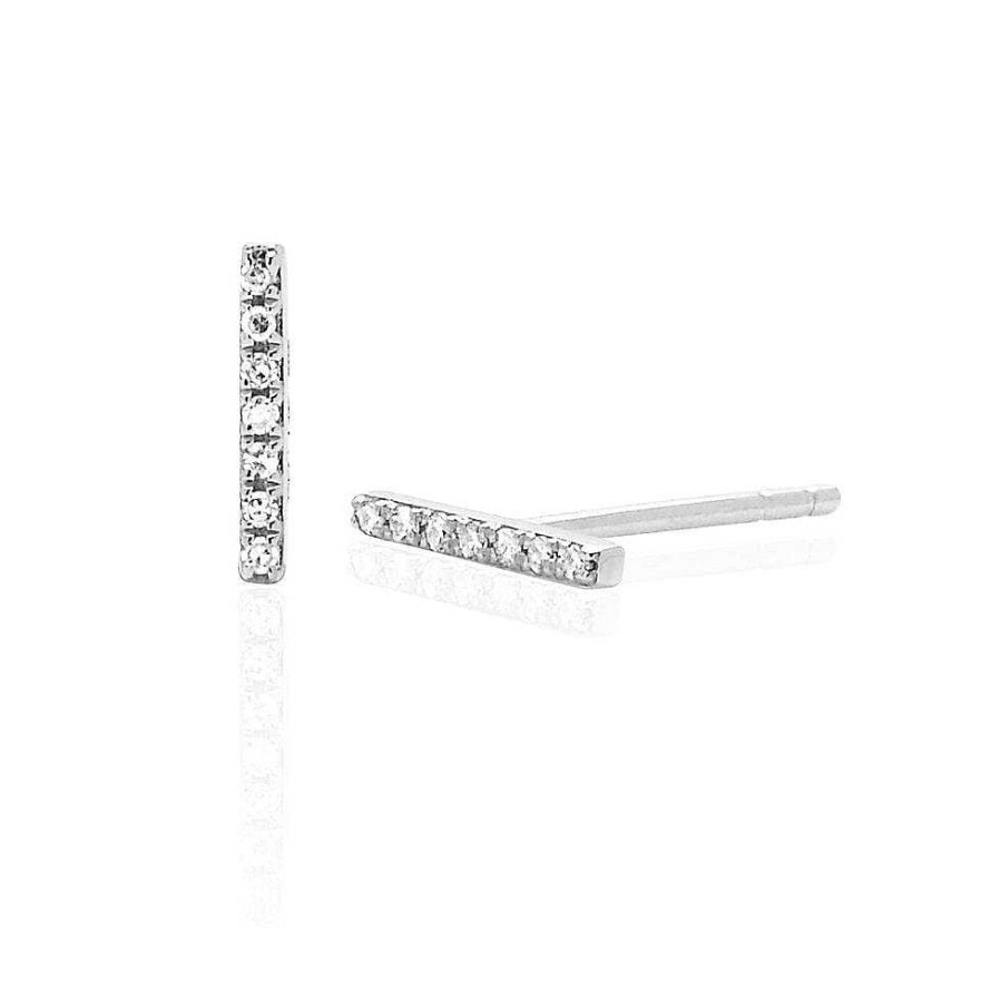 Earrings EF Collection | Diamond Bar Earrings