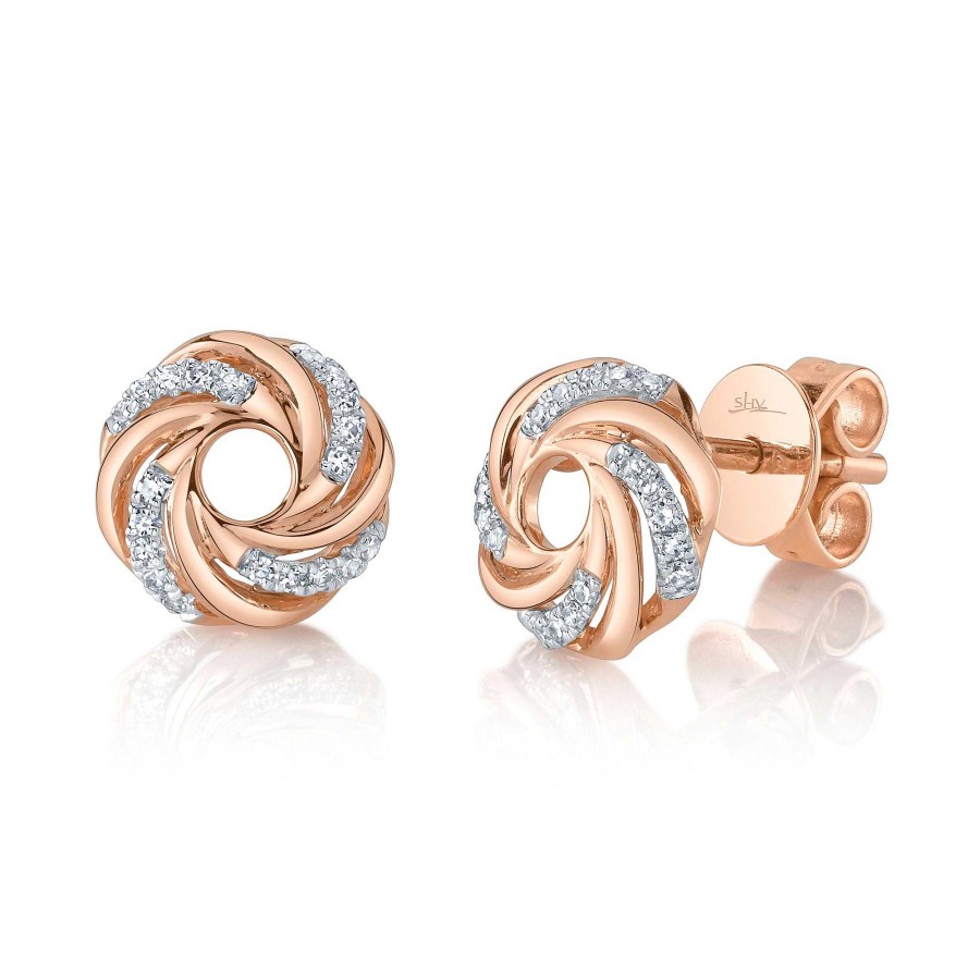 Earrings SG Fine | Round Twist Studs