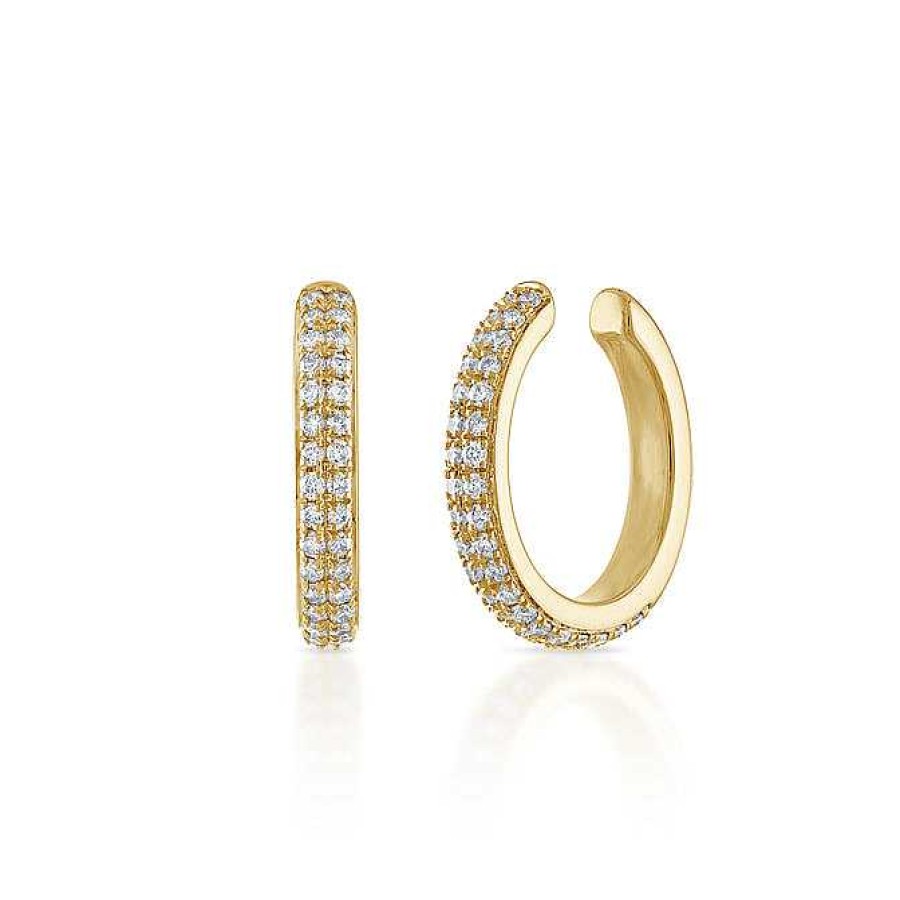 Earrings SG Fine | Double Row Pave Ear Cuff