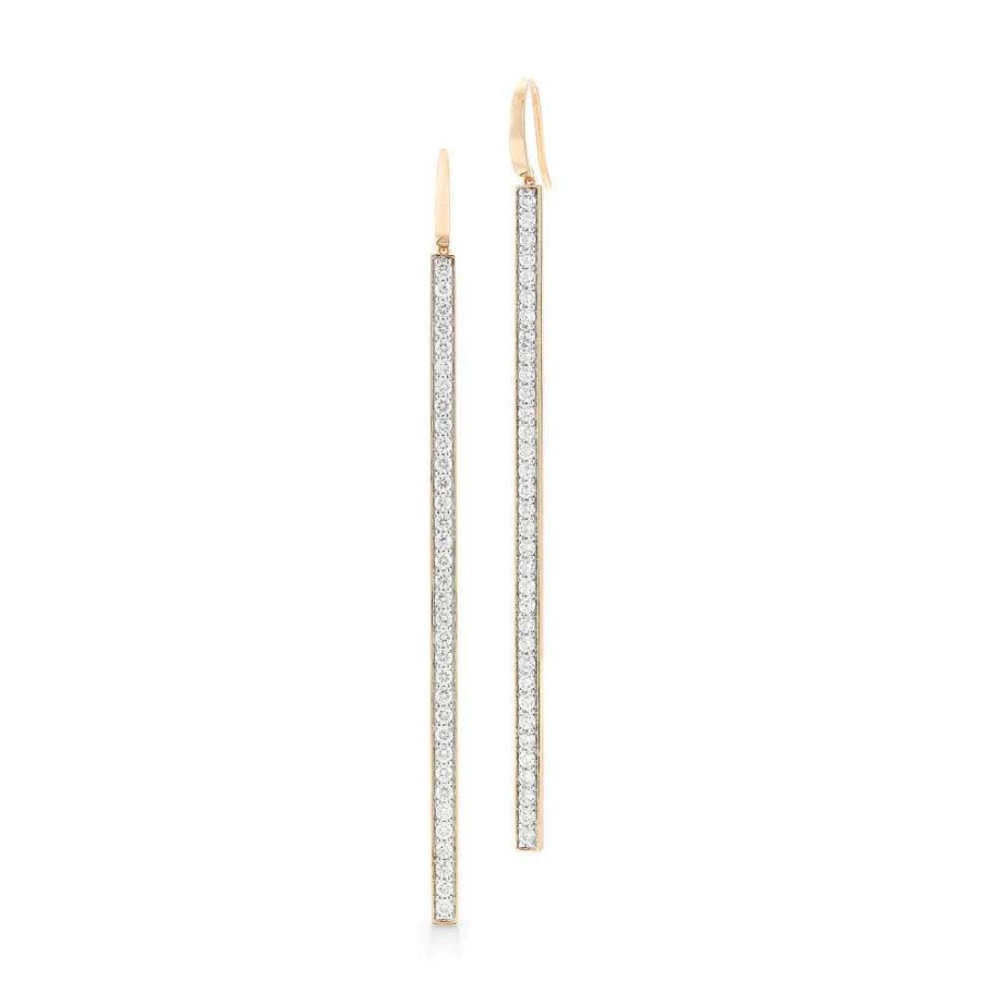 Earrings Walters Faith | Grant Diamond Bar Earrings 18K Rose Gold