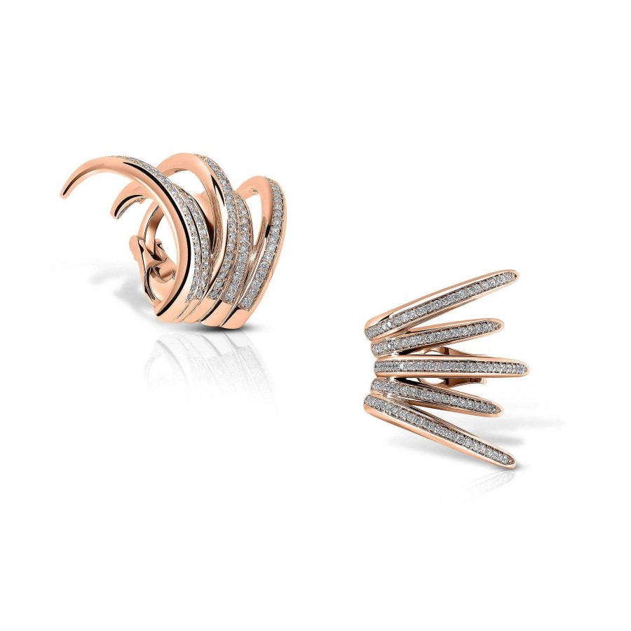 Earrings Susana Martins | Calatrava Small Ear Cuff With Diamonds