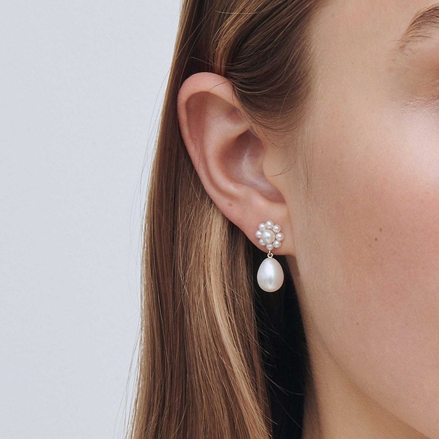 Earrings Sophie Bille Brahe | Chambre De Fleur Earrings 14K Yellow Gold