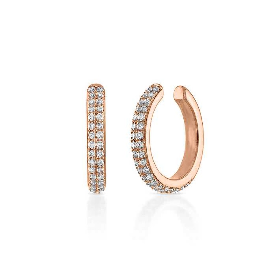 Earrings SG Fine | Double Row Pave Ear Cuff