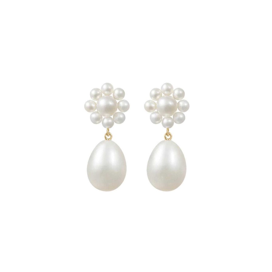 Earrings Sophie Bille Brahe | Chambre De Fleur Earrings 14K Yellow Gold