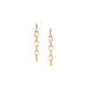 Earrings Bernard James | Mirror Nano Link Drop Earrings 18K Yellow Gold