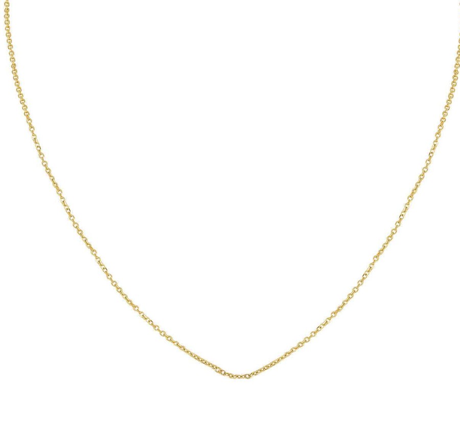 Necklaces Kelly Bello | Mini Initial With Single Diamond Necklace