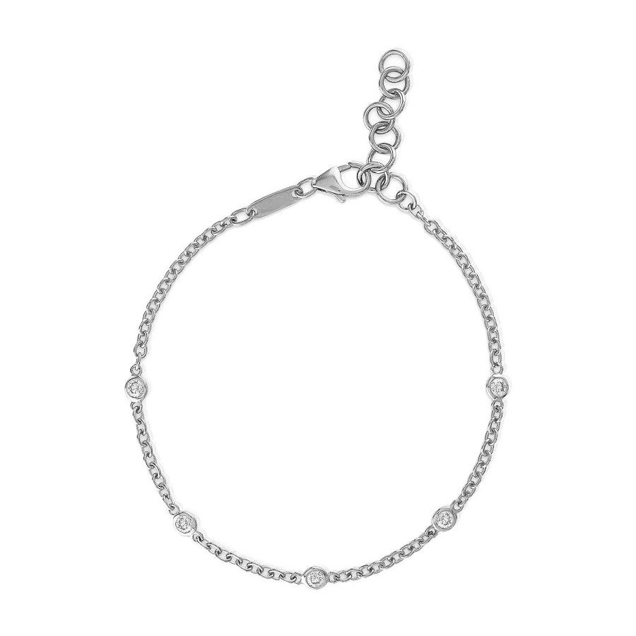 Bracelets SG Fine | Diamond Bezel Station Bracelet