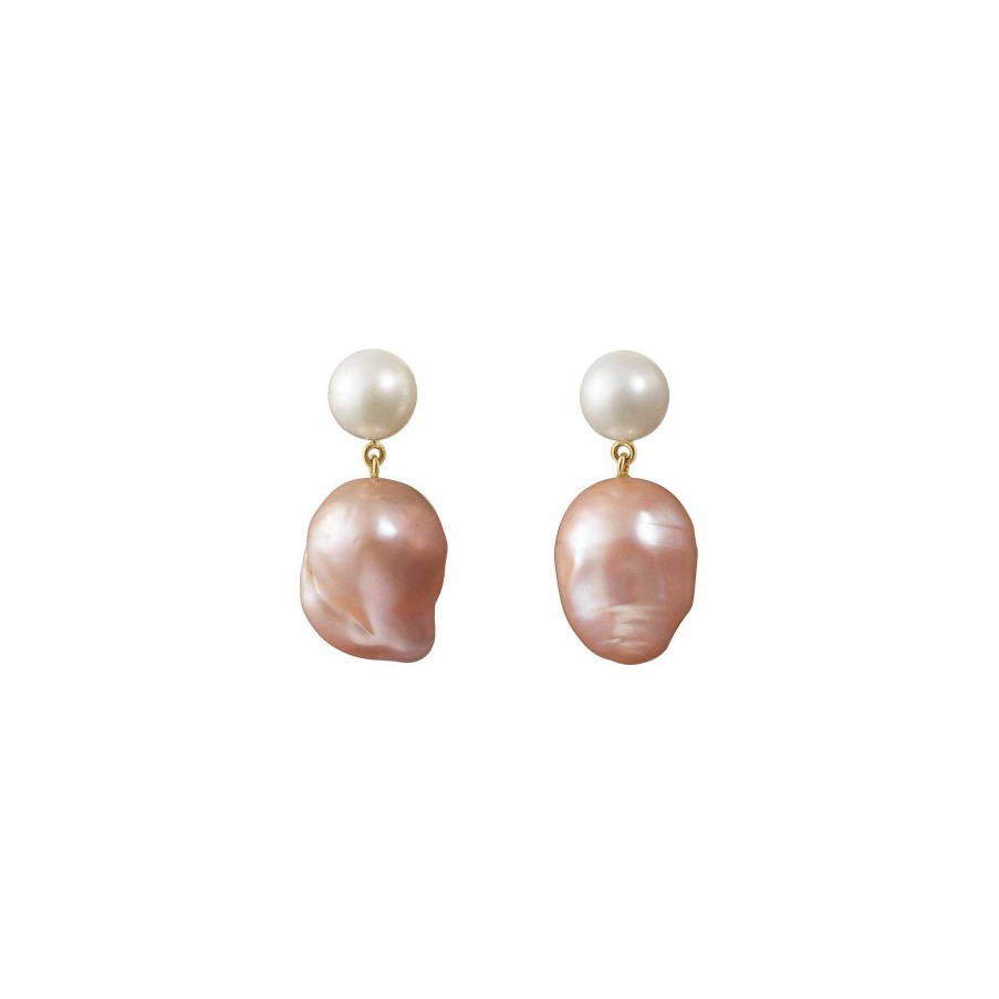 Earrings Sophie Bille Brahe | Venus Rose Earrings 14K Yellow Gold