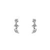 Earrings Material Good | Fancy Shape Bar Studs 18K White Gold