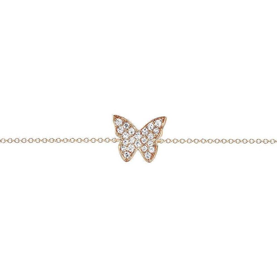 Bracelets EF Collection | Diamond Butterfly Bracelet