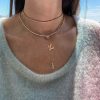 Necklaces SG Fine | Cursive Initial Necklace