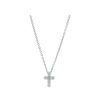 Necklaces SG Fine | Petite Prong Set Diamond Cross Pendant