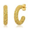 Earrings Eriness | Mini Sunshine Party Hoops 14K Yellow Gold