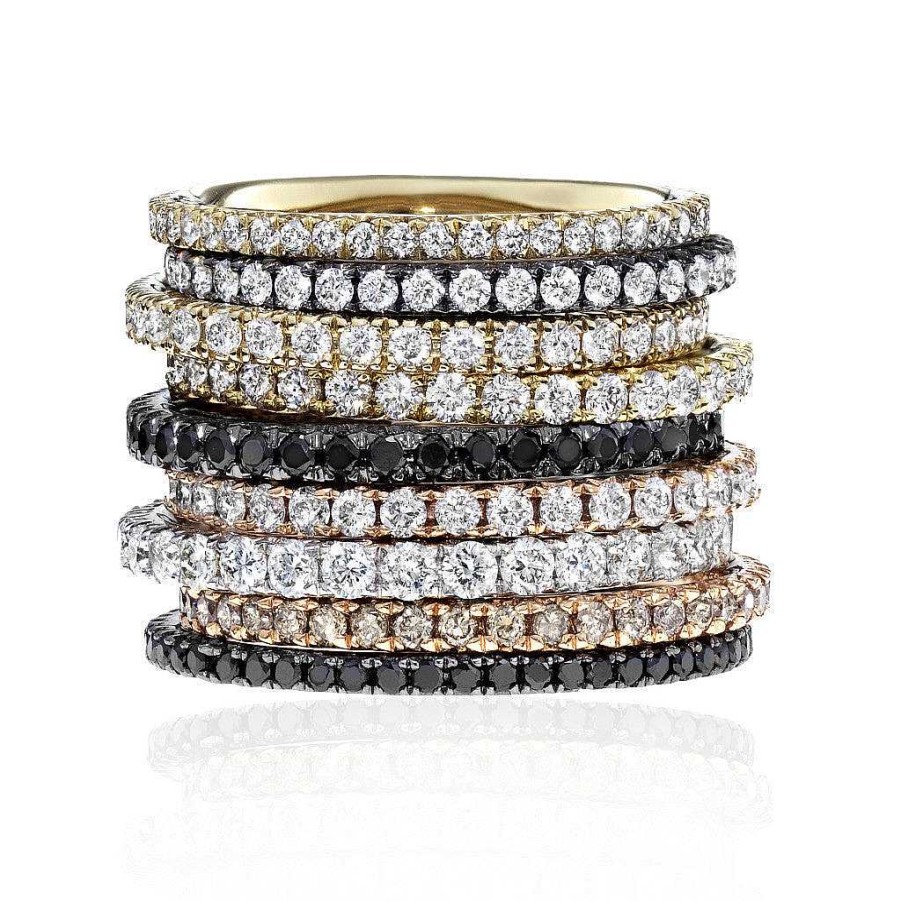 Rings SG Fine | Pave Stack Bands