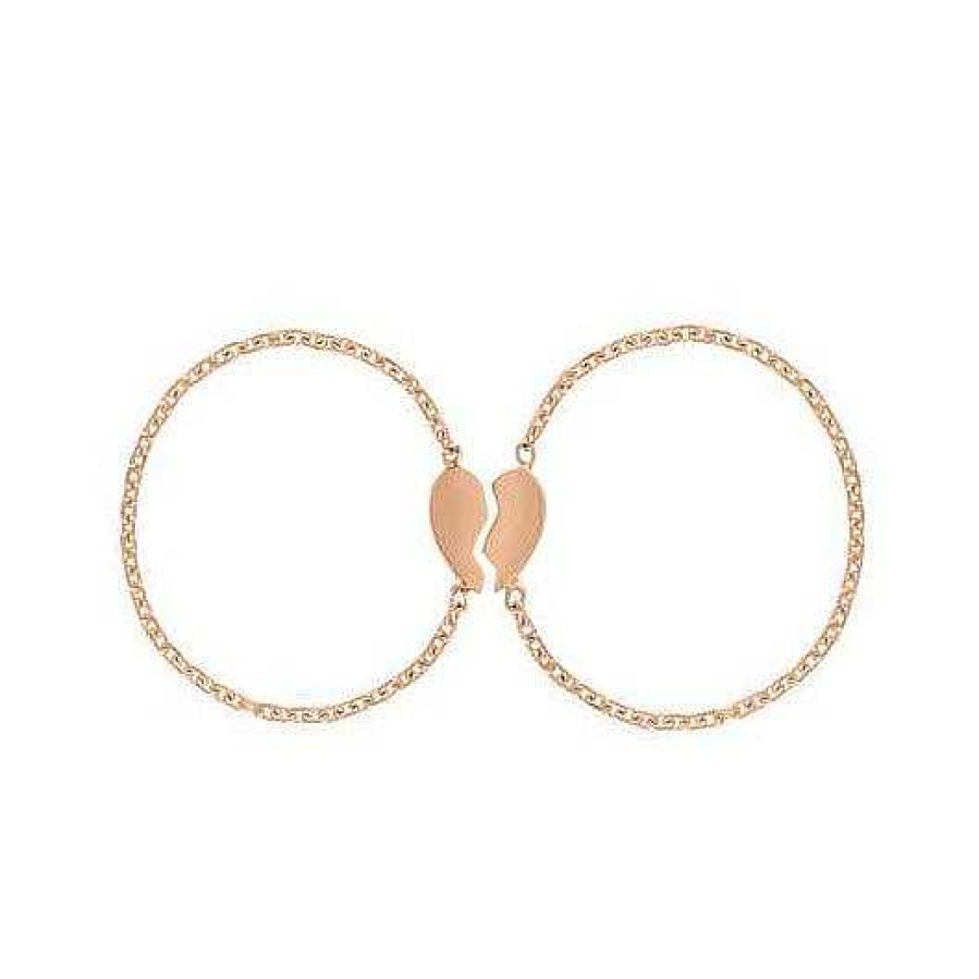 Rings Kelly Bello | Mini Bff Heart Chain Ring